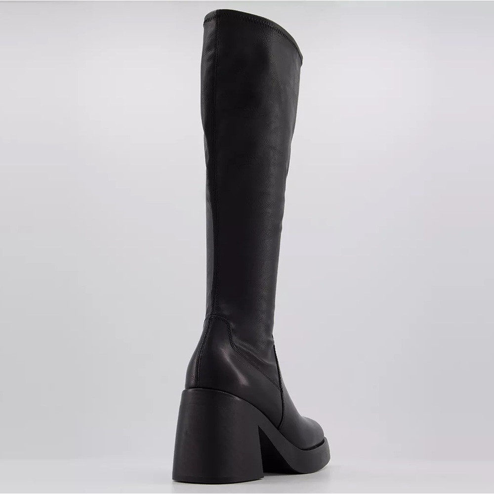 Vagabond Shoemakers Brooke Tall Knee High Black Leather Boots - Picture 5 of 8